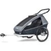 Croozer Kid Vaaya 2 - Fahrradanhänger Für 2 Kinder - Graphite Blue