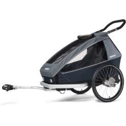 Croozer Kid Vaaya 1 - Fahrradanhänger Für 1 Kind - Graphite Blue
