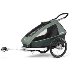 Croozer Kid Vaaya 1 - Fahrradanhänger Für 1 Kind - Jungle Green
