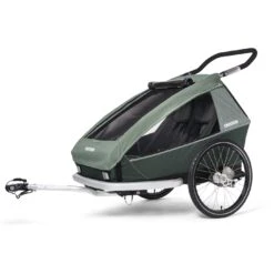 Croozer Kid Vaaya 2 - Fahrradanhänger Für 2 Kinder - Jungle Green