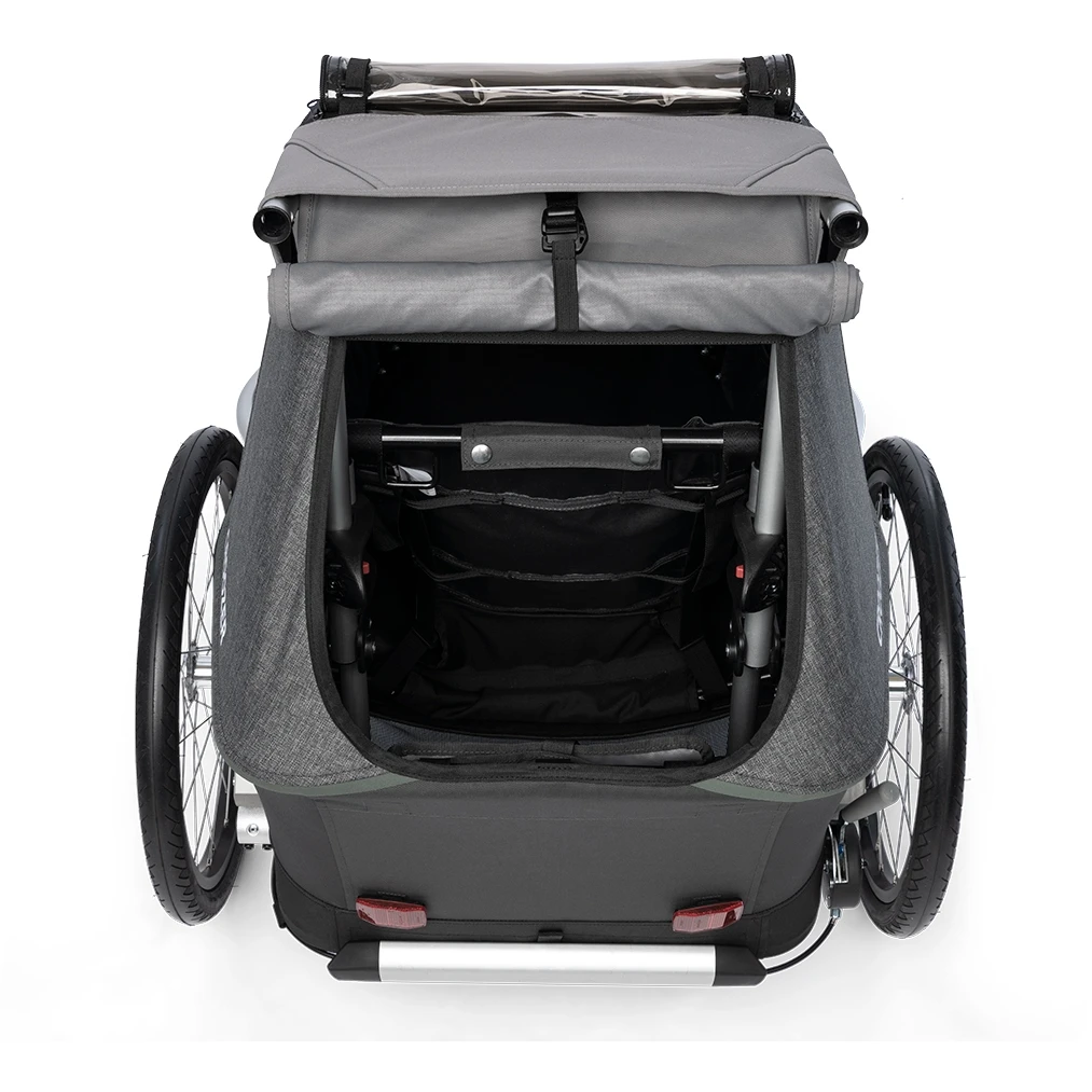 Croozer Kid Keeke 1 - Fahrradanhänger Für 1 Kind - Mountain Grey 8 Croozer Kid Keeke 1 - Fahrradanhänger Für 1 Kind - Mountain Grey – Bild 8
