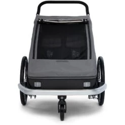 Croozer Kid Keeke 2 - Fahrradanhänger Für 2 Kinder - Mountain Grey -Croozer croozer kid keeke 2 bike trailer for 2 kids mountain grey 4 1395835