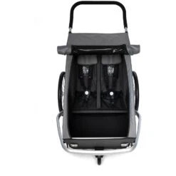 Croozer Kid Keeke 2 - Fahrradanhänger Für 2 Kinder - Mountain Grey -Croozer croozer kid keeke 2 bike trailer for 2 kids mountain grey 6 1395837