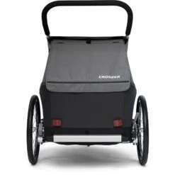 Croozer Kid Keeke 2 - Fahrradanhänger Für 2 Kinder - Mountain Grey -Croozer croozer kid keeke 2 bike trailer for 2 kids mountain grey 7 1395838