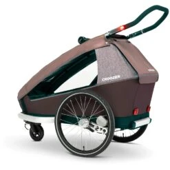 Croozer Kid Vaaya 1 - Fahrradanhänger Für 1 Kind - Blossom Red -Croozer croozer kid vaaya 1 bike trailer for 1 kid blossom red 2 1267551