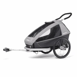 CROOZER Kinderfahrradanhänger Kid Keeke 1 Stone Grey