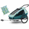 CROOZER Kinderfahrradanhänger Kid Vaaya 2 Colourful Journey Inklusive Sonnenschutz