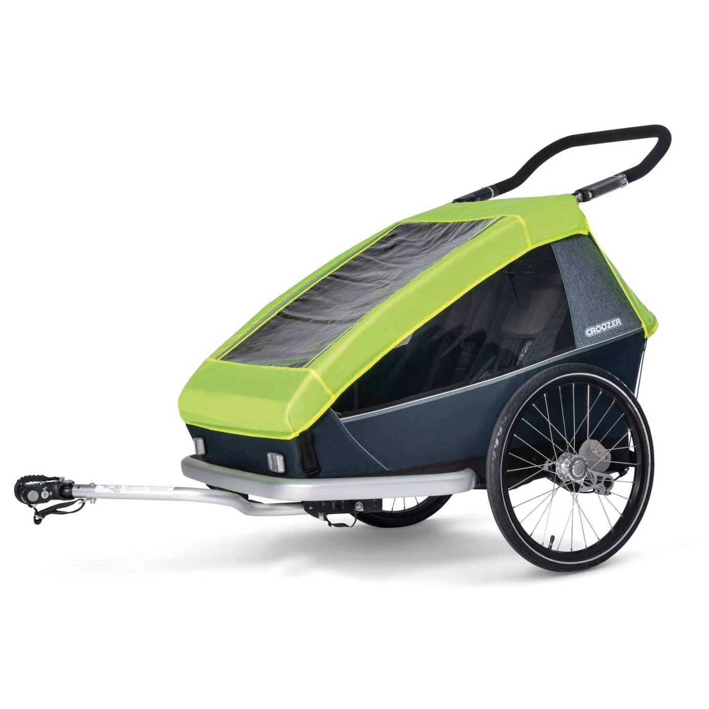 Croozer Regenverdeck Für Kid 2-Sitz Fahrradanhänger - Lightning Yellow 2 Croozer Regenverdeck Für Kid 2-Sitz Fahrradanhänger - Lightning Yellow – Bild 2